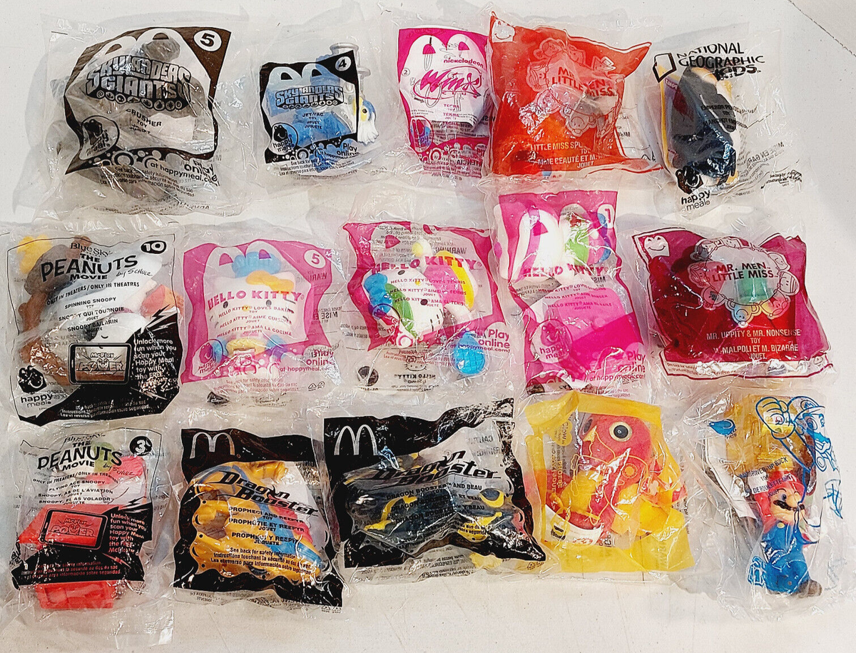 Mcdonald's Happy Meal Toys, Peanuts, Hello Kitty, Skylark Dragons