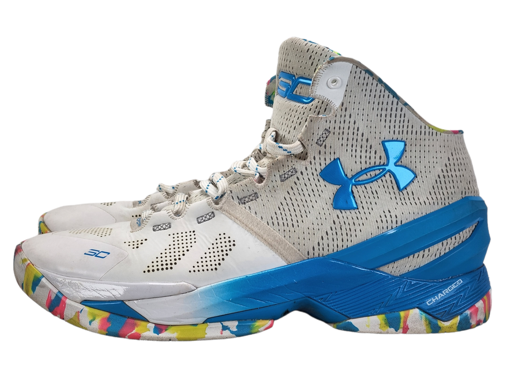 Under Armour High-Cut White Sneakers for Men Size 11