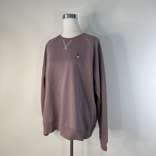 FILA Womens French Terry Long Sleeve Crew Neck Sweatshirt XXL Purple NWT