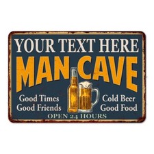 Personalized Man Cave Metal Sign Shop Garage Gift 108120012001