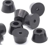 3/4" Height x  1  1/4" OD Rubber Feet for Amps & Speakers Various Pack Sizes