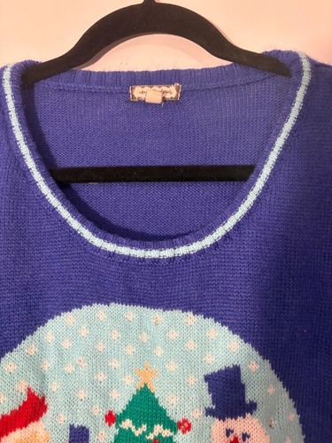 Vintage Lidschatten Schneekugel Pullover XL mit Akkupack zum Leuchten UNGETESTET - Bild 4 von 10