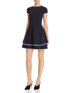 aqua fit and flare dress