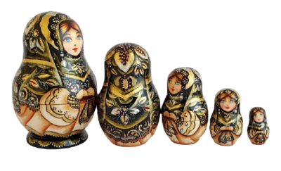 MINI POUPÉES RUSSES EMBOÎTABLES MATRIOCHKA PEINTE A