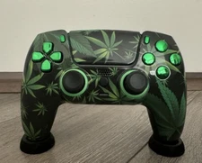 420 Custom Dualsense PS5 Controller  - TMR Sticks, Clicky Triggers and Buttons