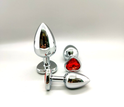 Metal Anal Butt Plug STAINLESS S/M/L Set Sex Toy For Women Men Couple Jewel  | eBay