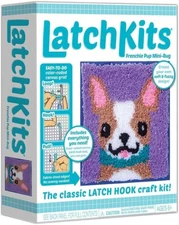 Puppy Mini Rug or Wall Hanging Latch Hook Kits for Kids 6+~ Yarn Arts & Crafts