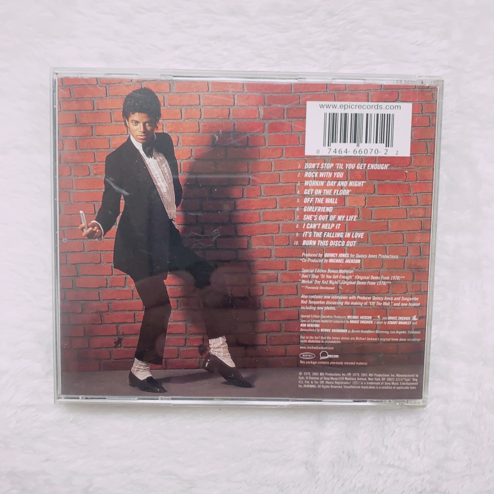 MICHAEL JACKSON - OFF THE WALL - CD - 2001 MINT SPECIAL EDITION w BONUS ...