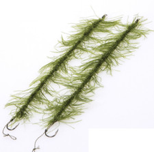 2xSeaweed Line Weed Hair High Carbon Stainless Steel 6# Hook Fishing Accessories