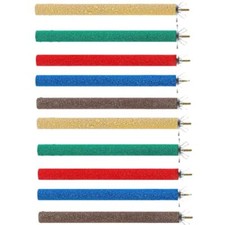 10 Pcs Parrot Perch Stand Bird Perch Stand Toy Colorful Paw Grinding Stick