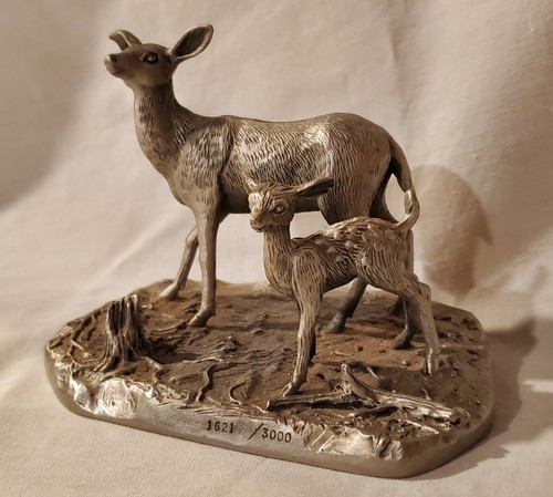 Hudson Pewter Deer Fawn Limited Edition #724 H Wilson USA