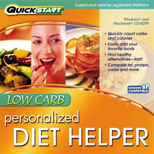 Quickstart Low-Carb Personalized Diet Helper PC Software 32-Bit Sealed New