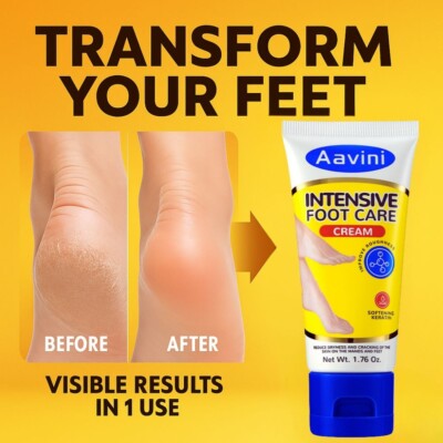 Aavini Cracked Heel Cream 50g   Intensive Repair, Deep Hydration & Odor Control