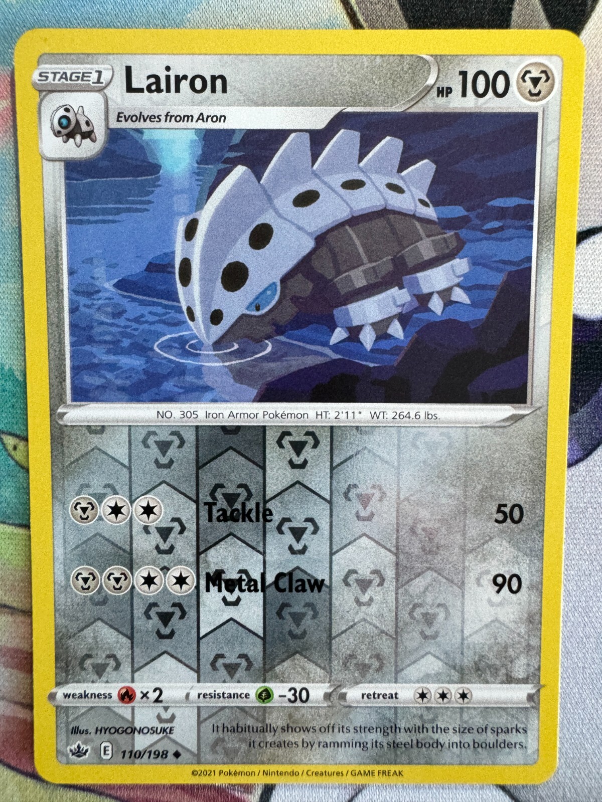 Lairon Reverse Holo English Pokemon TCG BKK674