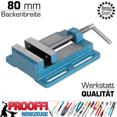 XTLINE Maschinenschraubstock Schraubstock 80 mm Für Werkbank Tisch Säulen Bohrmaschine