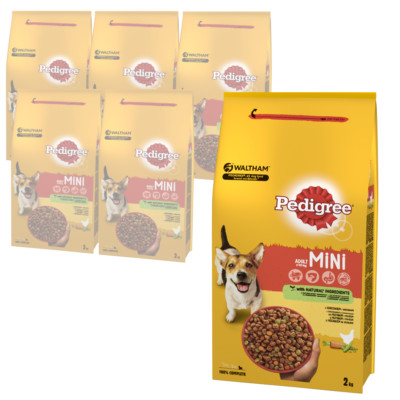 Pedigree Mini Adult Huhn Trockenfutter für Hunde, 6 x 2 kg