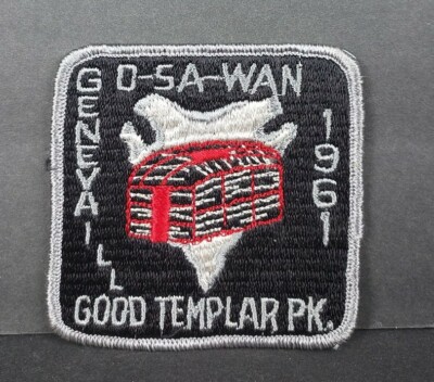 Vintigae 1961 O-sa-wan BSA Patch Geneva, Illinois Good Templar Park Pow Wow 