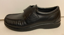 PROPET Pucker Moc Black Leather Single Strap Casual Slipper Senior M3925 Men's