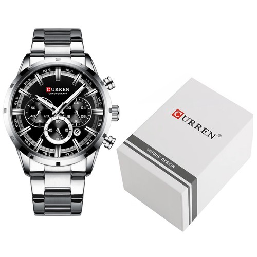 CURREN Men Watches Sports Waterproof Stainless Steel Quartz Wrist Watch NEW N7Q5 - Picture 13 of 13