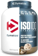 DYMATIZE ISO100® Hydrolyzed Protein Powder 100% Whey Protein Isolate 5 lb