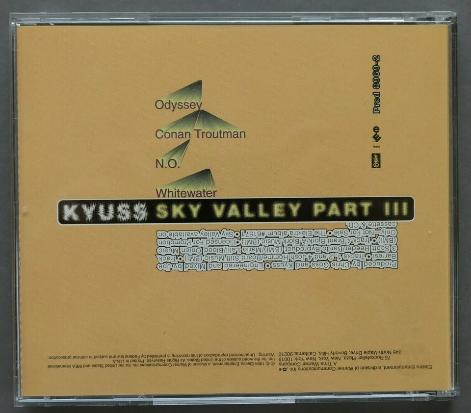 KYUSS – Sky Valley Part III    Promo-CD  Elektra – Prcd 8969-2  mint - Bild 2 von 4