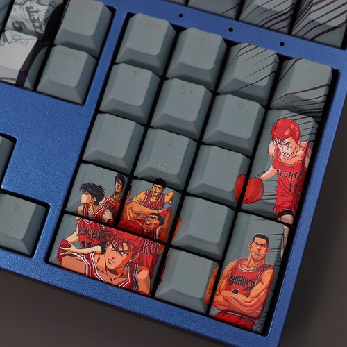 SLAM DUNK Anime Transparent Keycap Set PBT for Cherry MX Mechanical Keyboard 108 - Picture 8 of 11