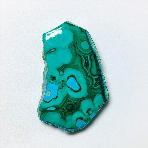 Natural Malachite Slice Cabochon Loose Gemstone For Jewelry 84 Cts. ME-11404 - Picture 2 of 4