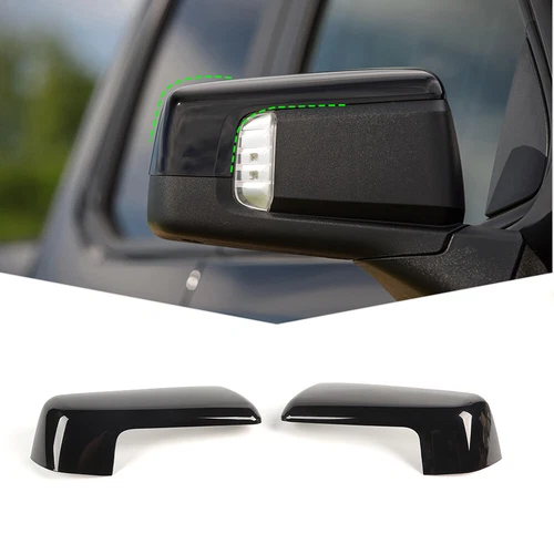 Rear View Side Mirror Cap Cover Trim For Chevy Silverado 1500 2019+ Gloss Black