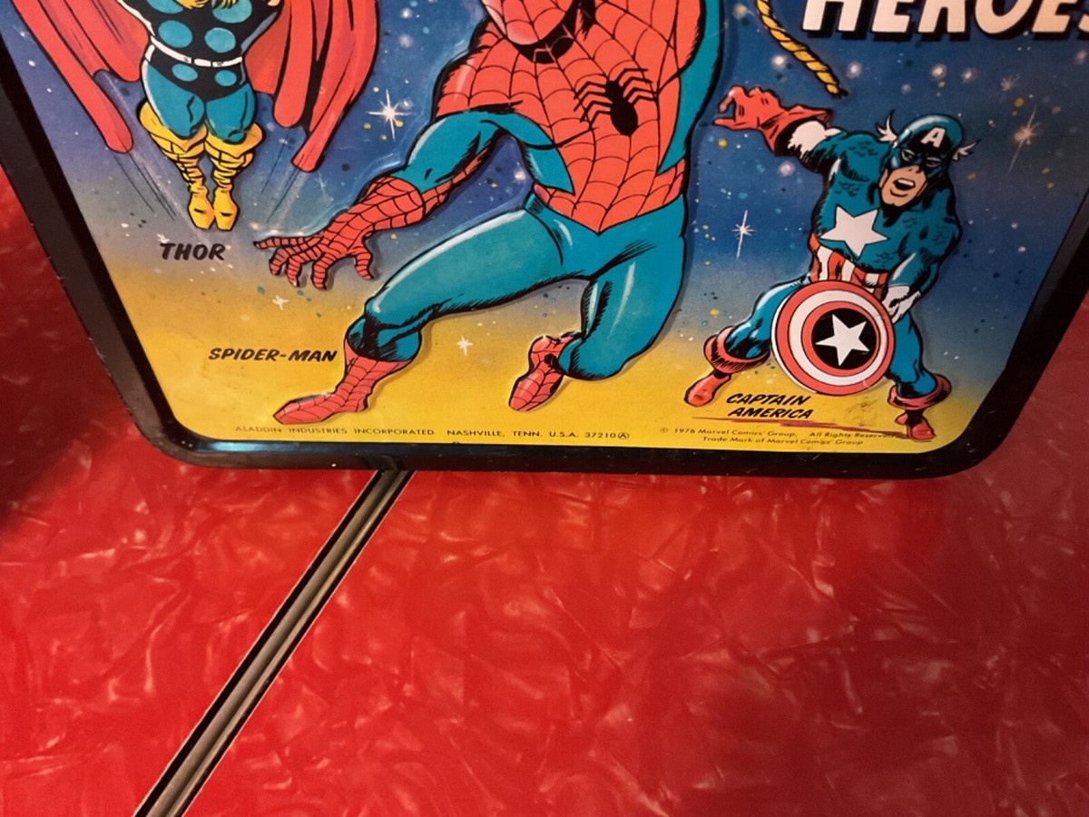 70s MARVELコミックス スーパーヒーロー ブリキランチボックス 70s MARVELコミックス スーパーヒーロー ブリキランチボックス