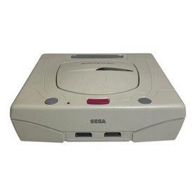 Sega Saturn White Console HST-3220 W/Box,AVcables /JAPAN Tested working