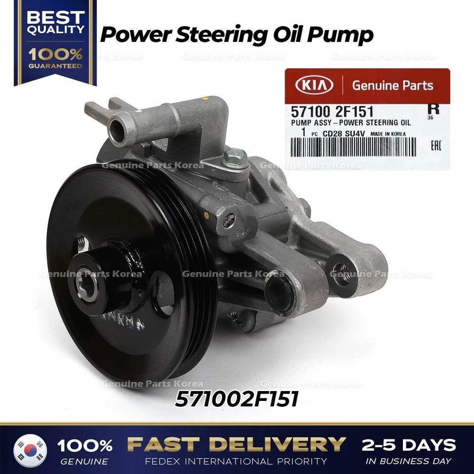 ⭐Genuino⭐ Bomba de aceite de dirección asistida 571002F151 para Kia Spectra Foto 3 de 4