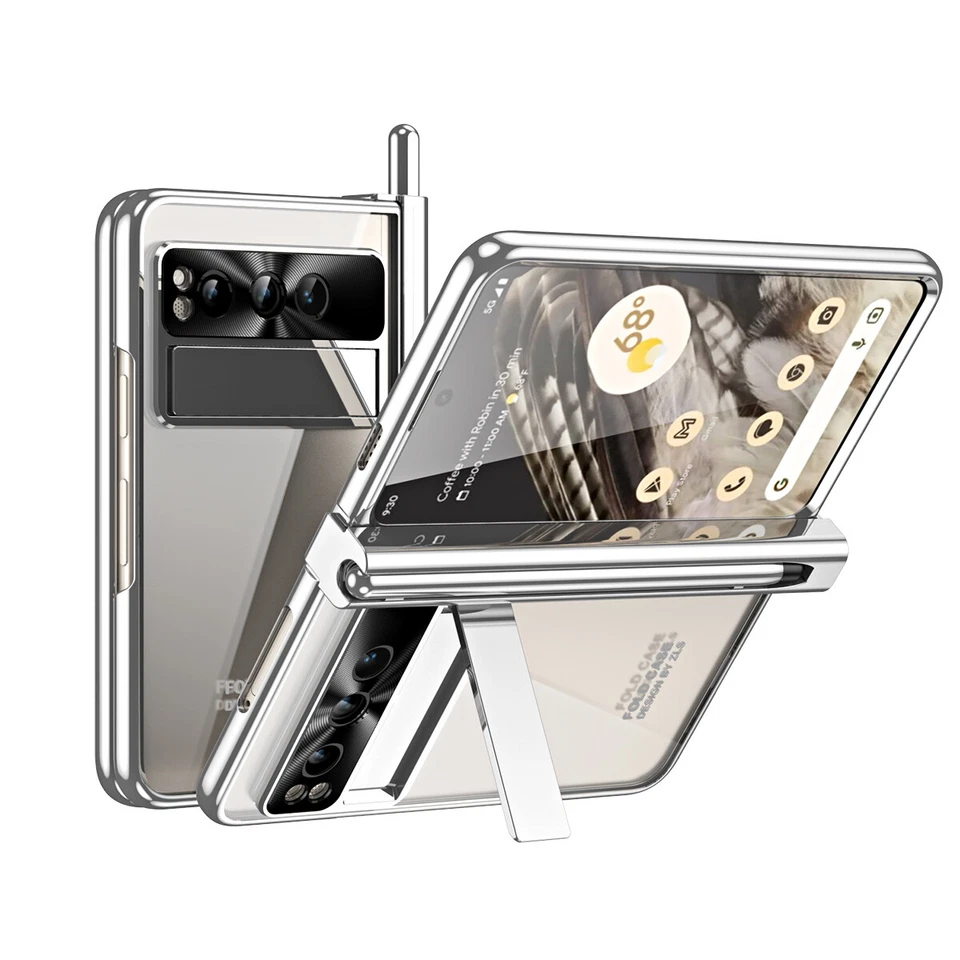 For Google Pixel Fold Anti-fall Luxury Flip Case Protective Phone Case Cover - Image 4 of 4