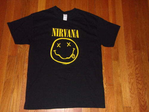 1992 NIRVANA DOUBLE SIDED SHORT SLEEVE T-SHIRT MENS LARGE EXCELLENT CONDITION - Picture 1 of 3