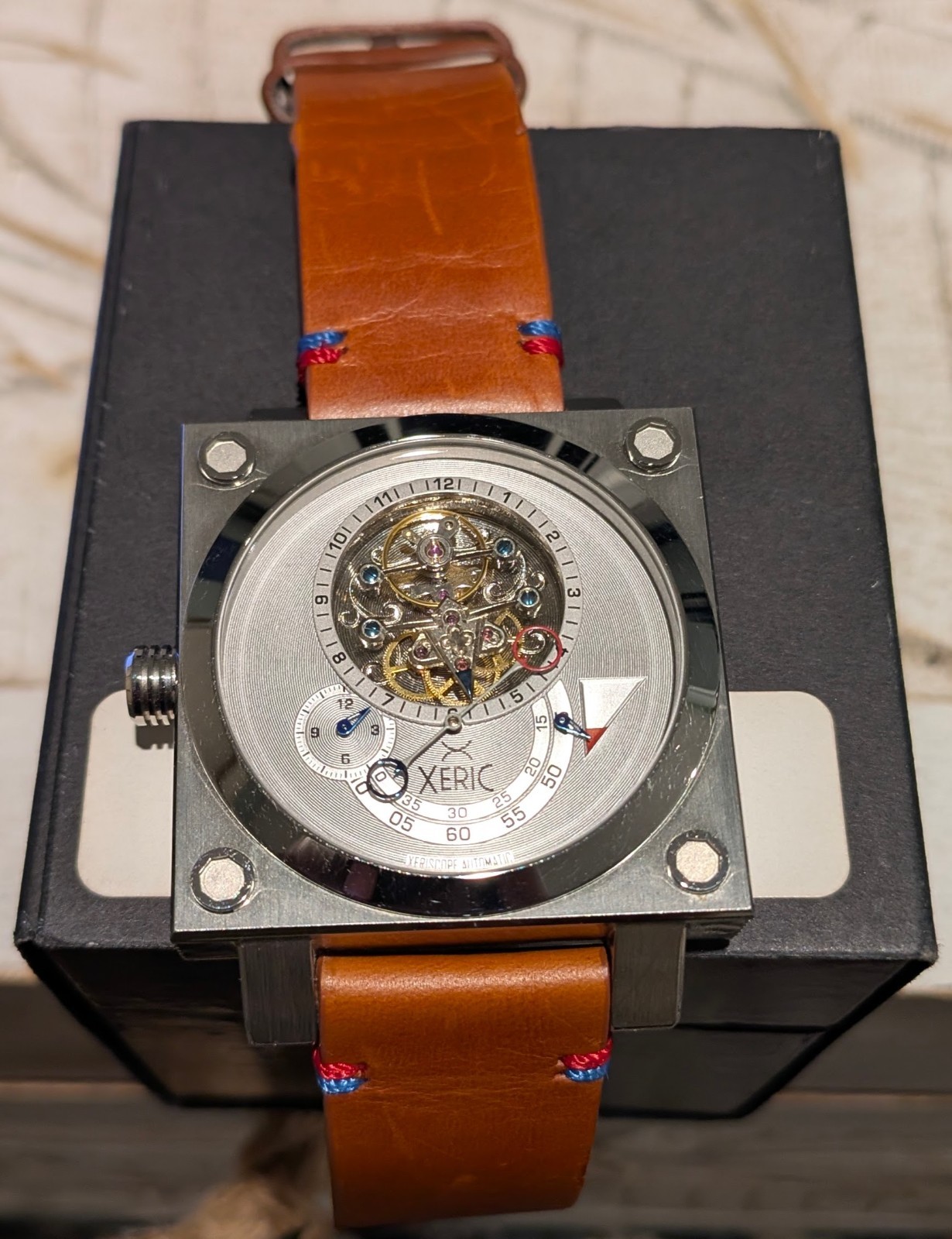 Xeric Xeriscope Squared Automatic Watch – Silver/… - image 1