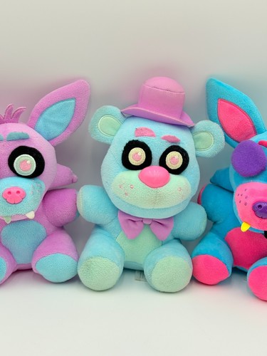 Funko FNAF Plush Lot Blacklight Foxy Freddy Figures Stuffed 3 Pcs - Picture 3 of 5