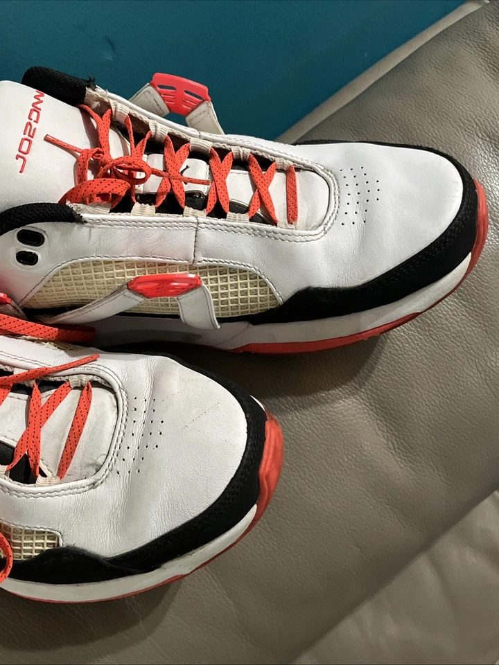 Nike Air Jordan Retro 4 Bajo Blanco Infrarrojo Negro Hombres Zapatos 343408 163 Talla 10 Foto 2 de 4