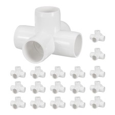 18 Pack 1 SCH40 Pipe Fitting, 5-Way Corner Si...