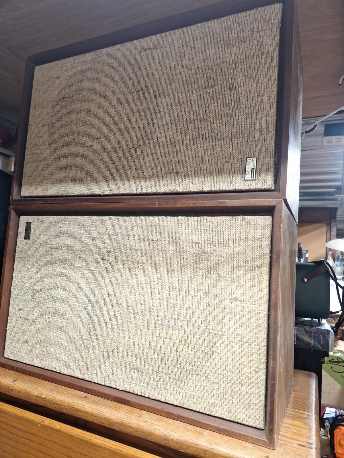Vintage speakers pair Harmon - Kardon Made In USA New - York