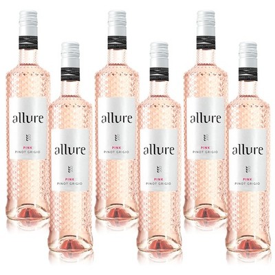 Allure Pink Pinot Grigio, halbtrocken, sortenreines Weinpaket (6x0,75l)