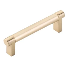 Emtek Select Smooth 4" C2C Cabinet Pull Satin Brass (US4) 84053.RECUS4.SMUS4
