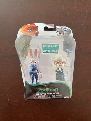 NEW JUDY HOPPS & MAY BELLWETHER - Zootopia 3'' FIGURE 2-Pack POSEABLE Toy