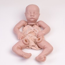 Realistic Reborn Dolls Kits Unpainted Vinyl Silicone Newborn Baby Doll Parts DIY