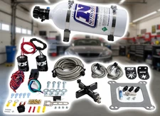 Nitrous Express 4150 Covert Crossbar Plate System 100-500HP Kit w/ 5lb Bottle