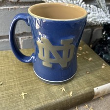 Notre Dame Fighting Irish 14oz Sculpted Relief Coffee Mug NCAA - Boelter Brands