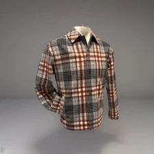 Boohoo Man Plus Wool Look Check Coach Jacket boohoo Size XS