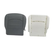 Cloth Gray Driver Side Bottom Replacement Seat Cover Driver Foam Cushion