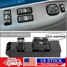 For 1999-2002 Chevy Silverado  Master Power Window Switch Front Left Black