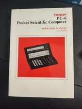 Vintage Tandy PC-6 Pocket Scientific Computer 8K RAM Boxed Manual 26-3672