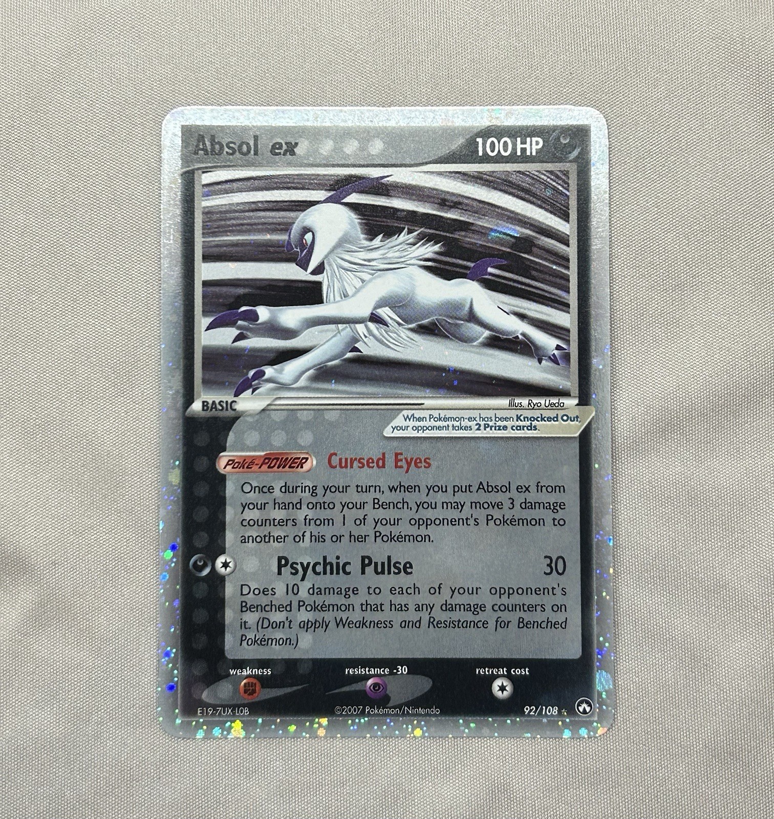 2007 Pokemon TCG Absol ex, Power Keepers 92/108 - NM