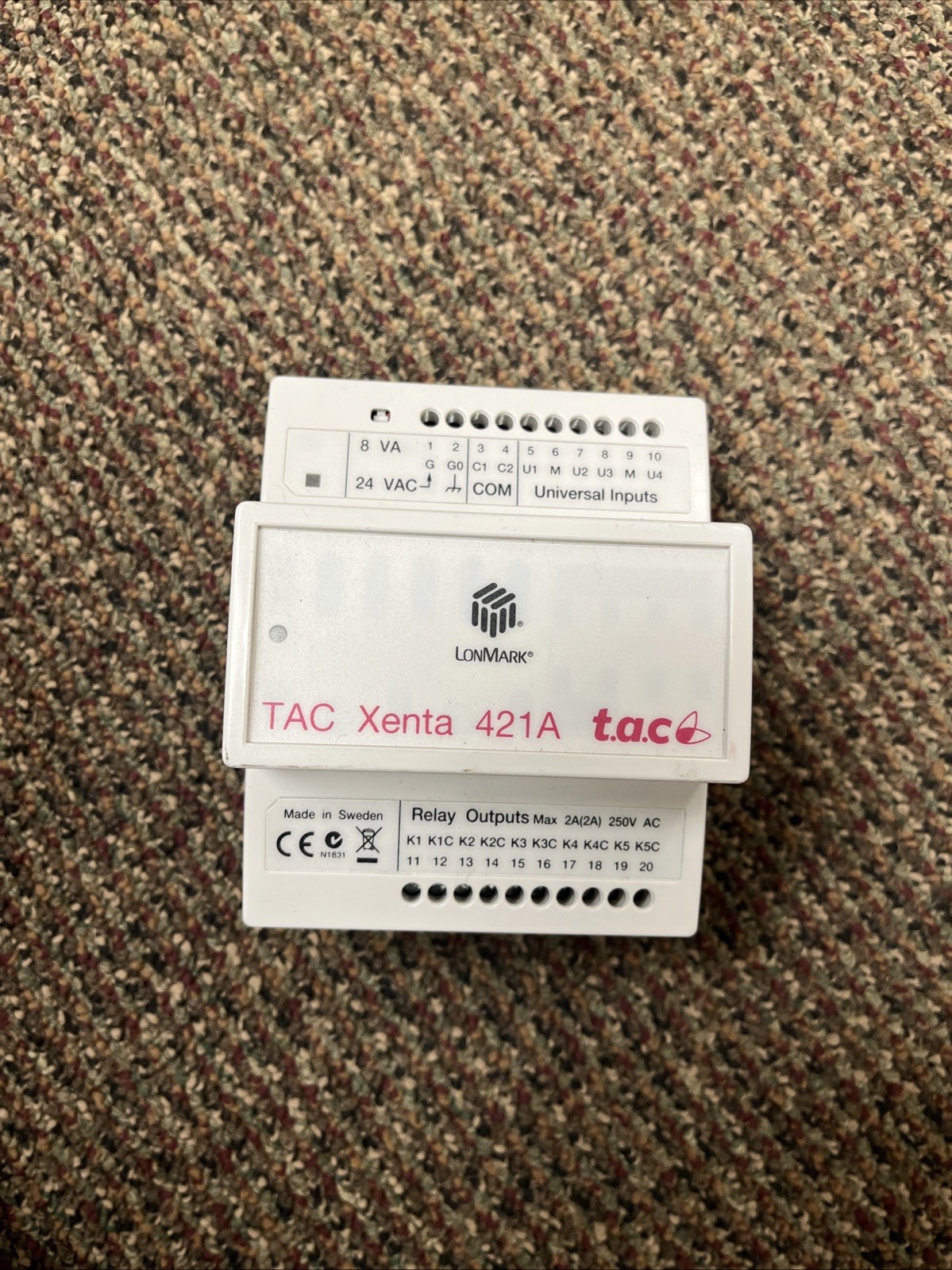 TAC Xenta 421A 0-073-0245-0 Ver 1.11 Universal Input and Digital Output Module